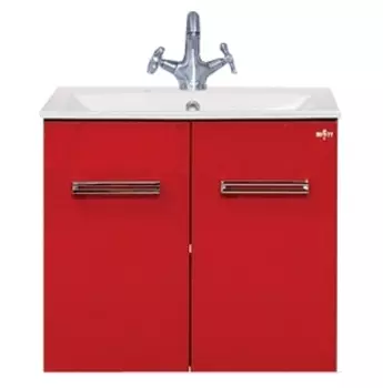 Тумба с раковиной Misty Атланта 60 красная