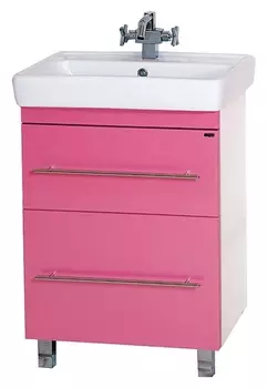 Тумба с раковиной Misty Елена 60 розовая