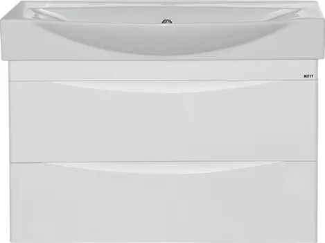 Тумба с раковиной Misty Элвис 85 подвесная, белая