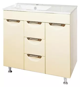 Тумба с раковиной Misty Кристи 90 бежевая