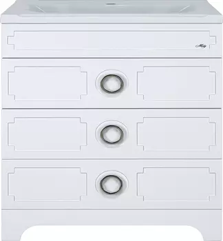 Тумба с раковиной Misty Лейла 100 белая