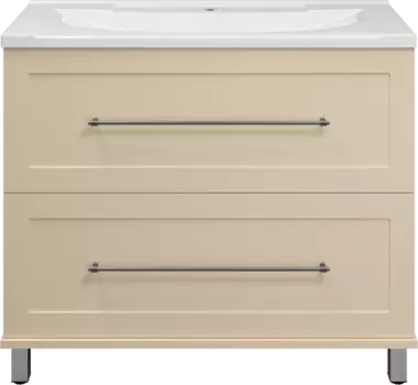 Тумба с раковиной Misty Марта 100 напольная, бежевая