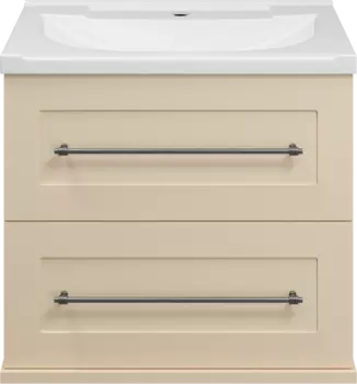 Тумба с раковиной Misty Марта 60 подвесная, бежевая