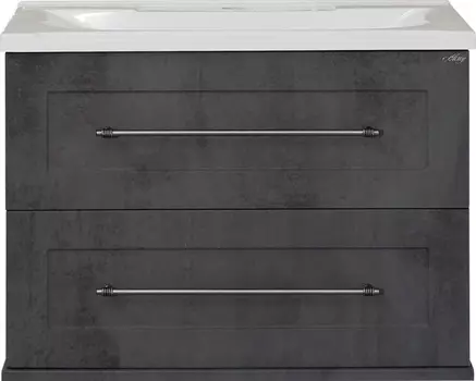 Тумба с раковиной Misty Марта 70 подвесная, темный бетон