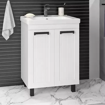 Тумба с раковиной Misty Спарта 65 белая