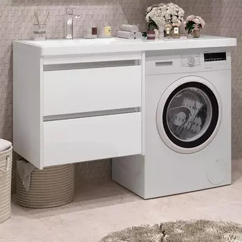 Тумба с раковиной Opadiris Фреш 56 под стиральную машину L, вар.2