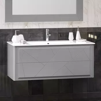 Тумба с раковиной Opadiris Луиджи 120 серая