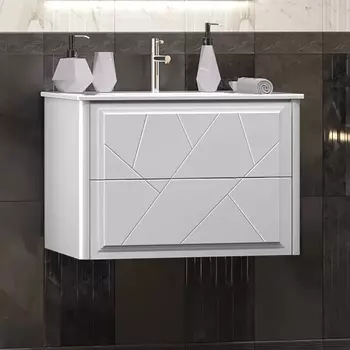 Тумба с раковиной Opadiris Луиджи 70 белая матовая