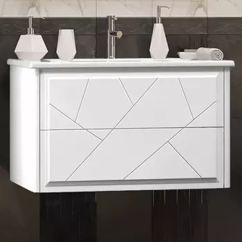 Тумба с раковиной Opadiris Луиджи 80 белая