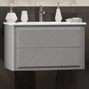 Тумба с раковиной Opadiris Луиджи 80 серая