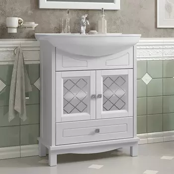 Тумба с раковиной Opadiris Омега 65 белая