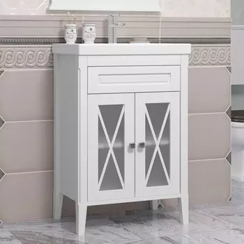 Тумба с раковиной Opadiris Палермо 60 белая матовая