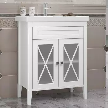 Тумба с раковиной Opadiris Палермо 70 белая матовая