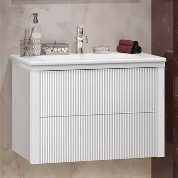 Тумба с раковиной Opadiris Рубинно 80 белая