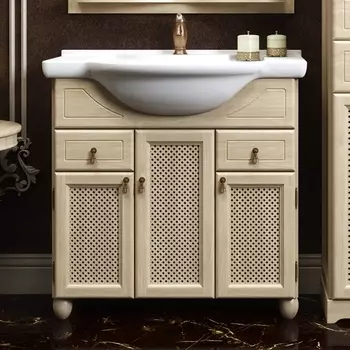 Тумба с раковиной Opadiris Тибет 80 светлое дерево