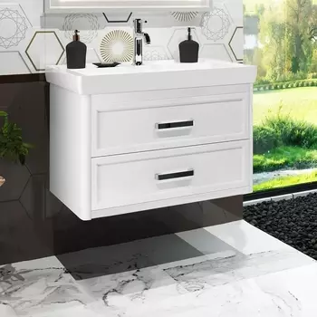 Тумба с раковиной Opadiris Вегас 80 подвесная белая