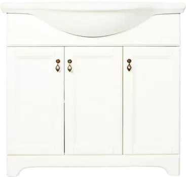 Тумба с раковиной Orange Классик 85 молочный белый