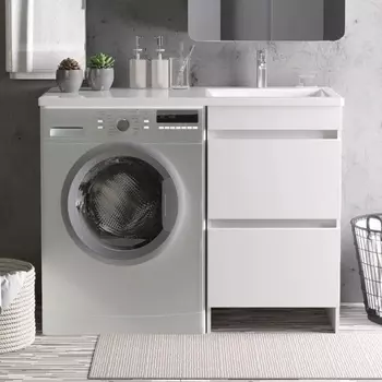 Тумба с раковиной Orange Sistema 110 R с ящиками, под стиральную машину