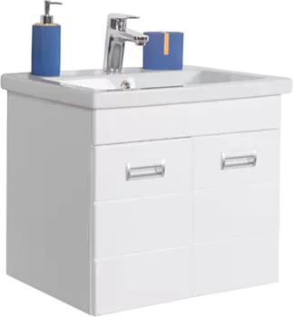 Тумба с раковиной Orange Таис 60 белый глянец