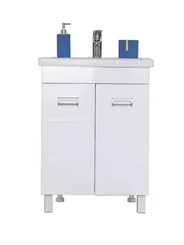 Тумба с раковиной Orange Таис 60 напольная, белая Ta-60TUW+RA