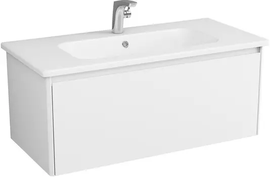 Тумба с раковиной Owl 1975 Malaren 100 1 ящик, белая