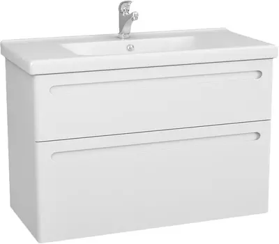 Тумба с раковиной Owl 1975 Otalia 100 2 ящика, белая