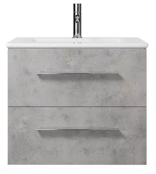 Тумба с раковиной подвесная Creto Ares 60 серая 10-1161B+1161-001-0126