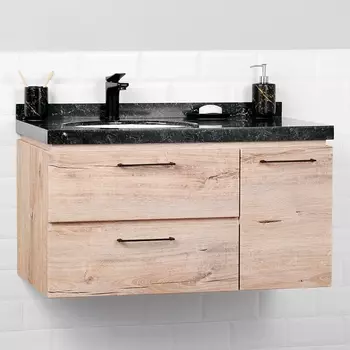 Тумба с раковиной подвесная Итана Wood 2.0 90