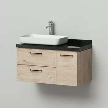 Тумба с раковиной подвесная Итана Wood 90 4627189084483