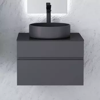 Тумба с раковиной Raval Decent 60 антрацит