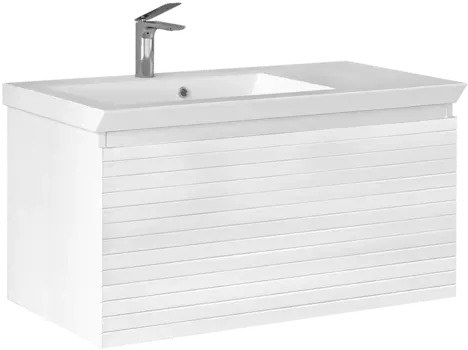 Тумба с раковиной Raval Meier 100, белая