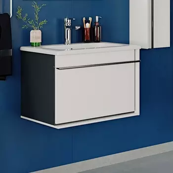 Тумба с раковиной Roca Aneto 60 белая, черная