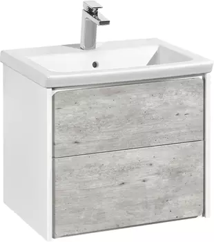 Тумба с раковиной Roca Ronda 60 белая, бетон