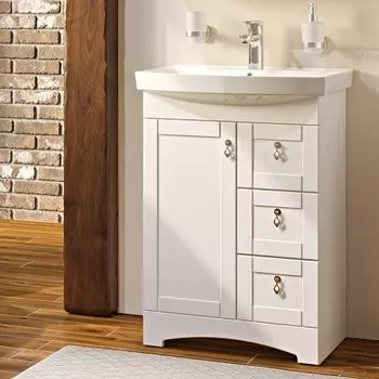 Тумба с раковиной Runo Мерида 60