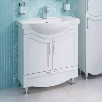 Тумба с раковиной Runo Неаполь 75, напольная