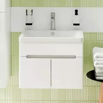 Тумба с раковиной Runo Парма 60, подвесная, 2 двери