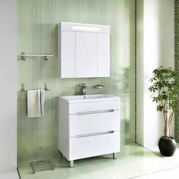 Тумба с раковиной Runo Парма 75 напольная