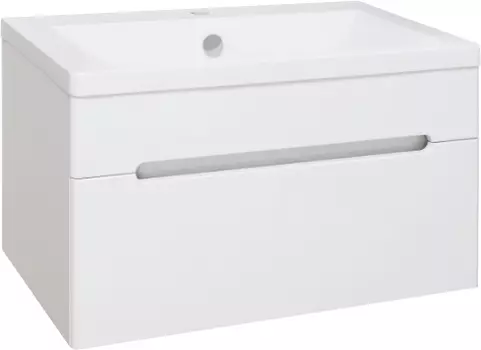 Тумба с раковиной Runo Парма 75 подвесная