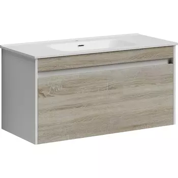 Тумба с раковиной Sancos Smart 100 дуб бардолино