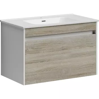 Тумба с раковиной Sancos Smart 80 дуб бардолино