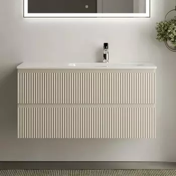 Тумба с раковиной Sancos Snob R 100 см, R, beige soft