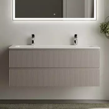 Тумба с раковиной Sancos Snob R 120 см, doha soft, раковина CN7016