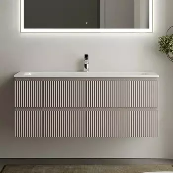 Тумба с раковиной Sancos Snob R 120 см, doha soft, раковина CN7017