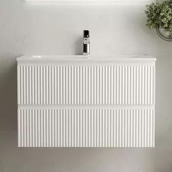 Тумба с раковиной Sancos Snob R 80 см, bianco