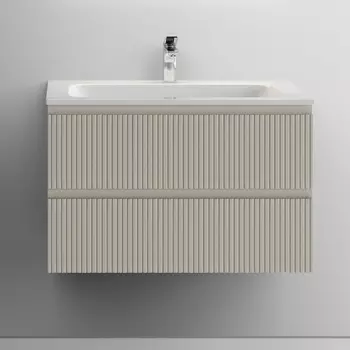 Тумба с раковиной Sancos Snob T 80 см, beige soft