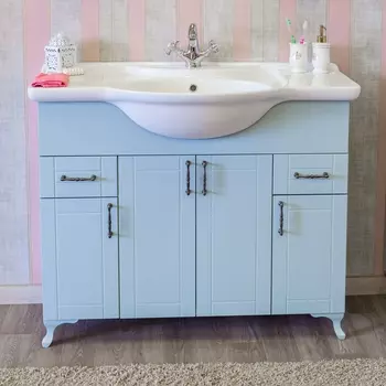 Тумба с раковиной Sanflor Глория 105 серая