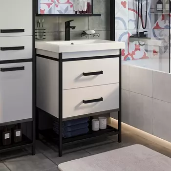 Тумба с раковиной Sanflor Норд 60 с раковиной Colour 60