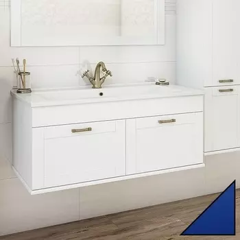 Тумба с раковиной Sanflor Ванесса 105 подвесная, индиго