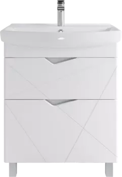 Тумба с раковиной Sanstar Линни 70 напольная, белая