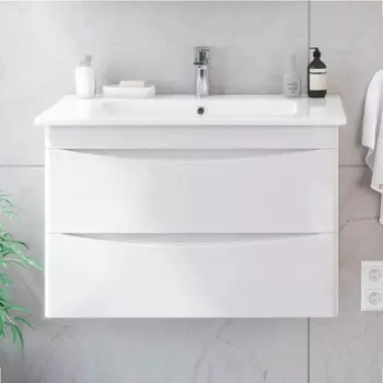 Тумба с раковиной Sanstar Migliore Smile 80 подвесная